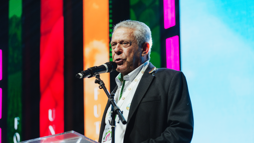 Presidente do Sindicato Rural, Paulo Orso, durante a abertura do 13º Encontro de Produtoras Rurais