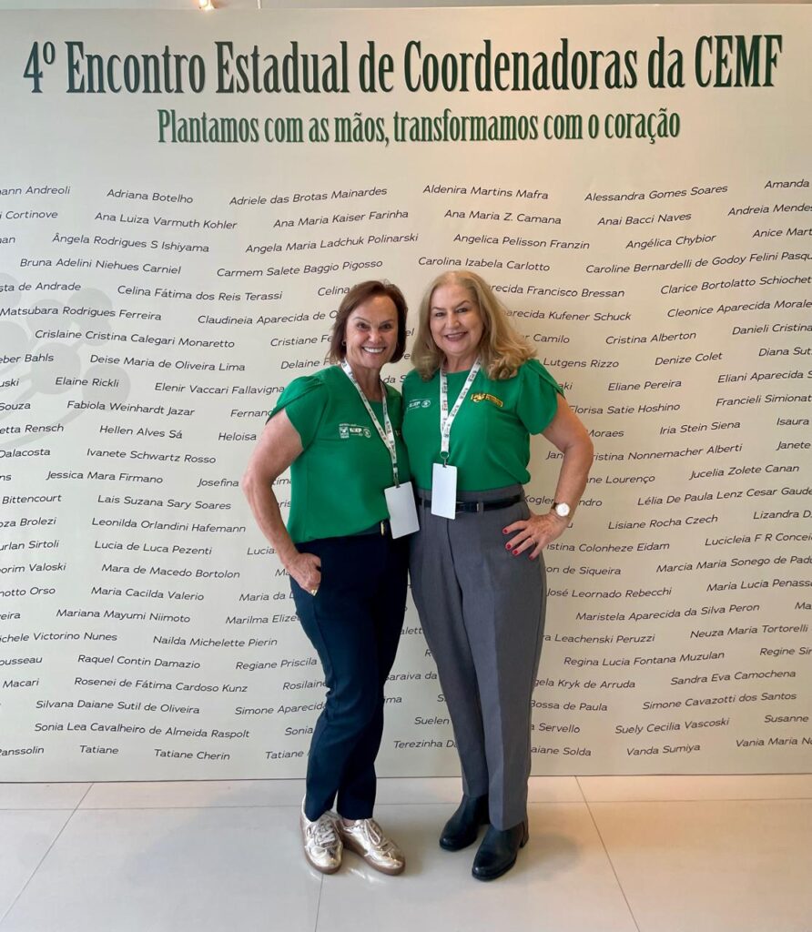 Maria Beatriz Orso e Lucilene Vicentini durante encontro da Comissão de Mulheres da FAEP