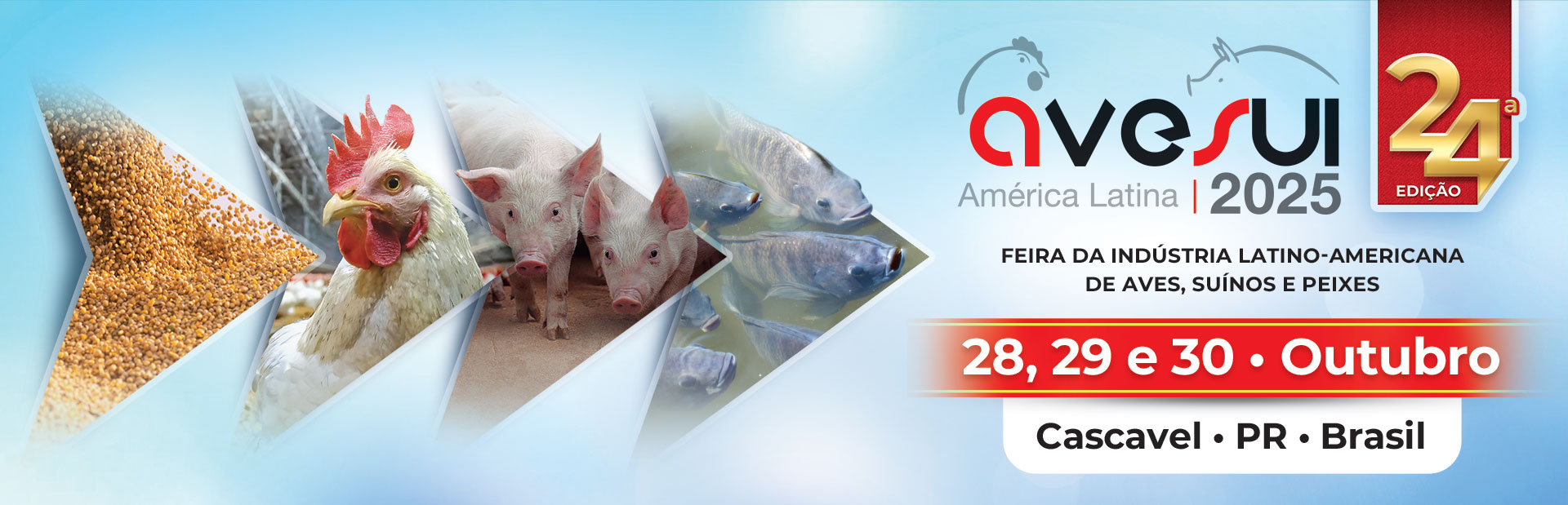 24ª AveSui reúne os protagonistas das cadeias de aves, suínos e peixes